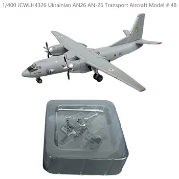 1/400 JCWLH4326 ukrán AN26 AN-26-os szállító Repülőgép Modell # 48 Alufelni Gyűjtemény Modell