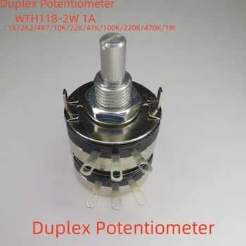 1DB WTH118-2W 1A Duplex Potenciométer