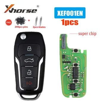 1db/sok Xhose XEFO01EN VVDI Szuper Távoli Kulcs Szuper Chip Ford Stílus Flip 4 Gomb Autó Távoli Kulcs A VVDI Kulcsfontosságú Eszköz