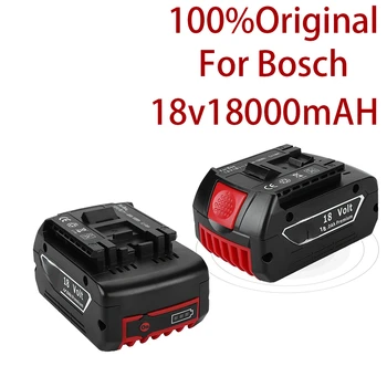 2021 18V 18000mah Újratölthető Akkumulátor Bosch 18V Akkumulátor Tartalék 6.0 Egy Hordozható Csere Bosch BAT609 Jelzőfény