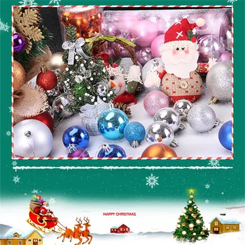 24 Db 4cm Karácsonyi Különböző színű Golyó Fél karácsonyfa Dísz Lóg Karácsonyi Díszek Navidad DecoracióN Liquidaciones