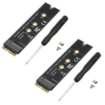 2X M. 2 NVME SSD Átalakítani Adapter Kártya Air Pro Retina 2013-2017 NVME/AHCI SSD Készlet A1465 A1466 A1398 A1502