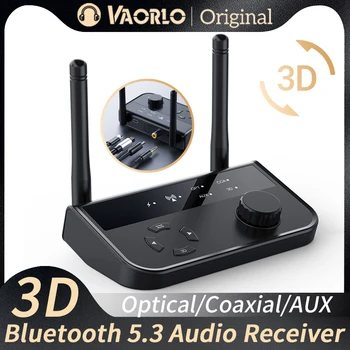 3D Sztereó Bluetooth 5.3 Audio Vevő Optikai/Koaxiális/3.5 mm-es AUX Analóg Digitális Jel Kimenet Wirelss Adapter Autó Hangszóró