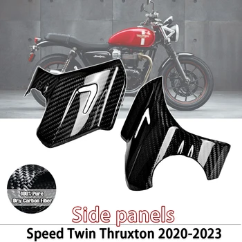 A Triumph Speed Twin Thruxton 2020-2023 2021 2022 100% - Os Teljes Száraz 3K Szénszálas Oldalsó Burkolat Fedi Motorkerékpár Tartozékok
