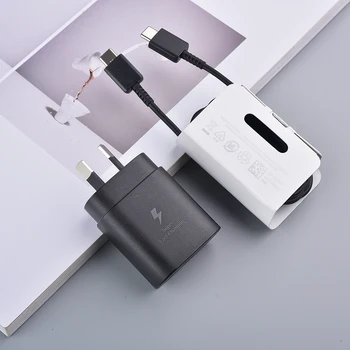 AU Plug 25W PD Adapter Samsung Galaxy A33 A53 A54 V34 S20 S21 FE Szuper Gyors Töltés Fali Adapter USB C Típusú Kábel