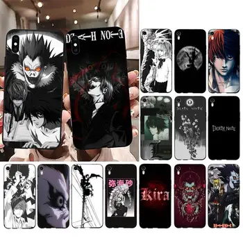Anime Death Note Telefon tok iPhone 13 11 12 pro XS MAX 8 7 6 6 Plusz X 5S SE 2020 XR borító