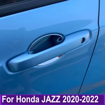 Az oldalon Kilincs Tál Fedelét, Trim Honda JAZZ 2020 2021 2022 Króm Matrica Dekoráció Stílus, Autó Tartozékok