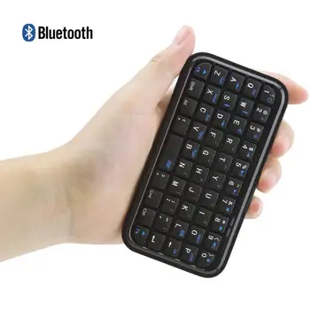 Bluetooth 3.0 Billentyűzet Újratölthető Mini Slim Utazási Méret Vezeték nélküli Billentyűzet Kis Hordozható 49 Gombok Billentyűzet Tabletta Okostelefon