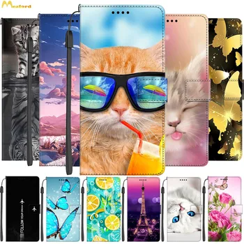 Bőr Esetekben A Xiaomi Redmi A1 Plusz Luxus Pénztárcát Macskák Fedél Redmi 10C 10A 4G Könyv Esetekben Aranyos Kártya Slot Telefon Táskák