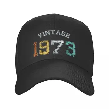 Custom Vintage Retro 1973-Ban Született Baseball Sapka Férfiak Nők Állítható 49 Születésnapi Ajándék Apa Kalapja Streetwear Snapback Tavaszi Sapka