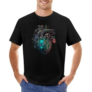 CyberPunk Anatómiai Szív Póló túlméretezett póló grafikus póló, vicces pólók férfi