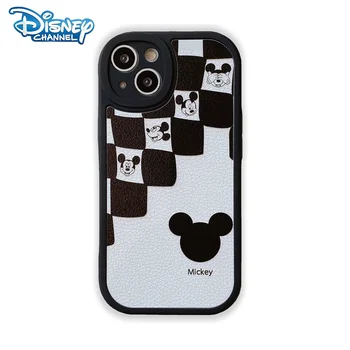 Disney Mickey Fekete-Fehér Telefon tok iPhone 14 13 12 11 Pro Max XS XR 7 8 Plusz Aranyos Anti-őszi All Inclusive védőburkolat