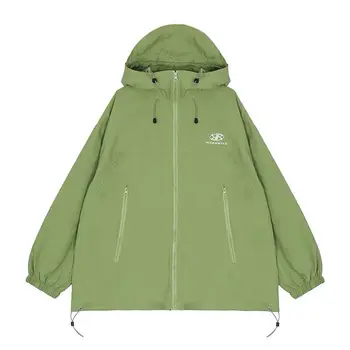 Divat Harajuku Zöld Kabátok Női Y2k Streetwear Kabátok Túlméretezett Nyári Szabadtéri Túlméretezett Vintage Kabát Ruha Trend