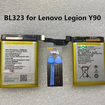 Eredeti BL323 Akkumulátor Lenovo Légió Y90 L71061 Mobiltelefon Batteria