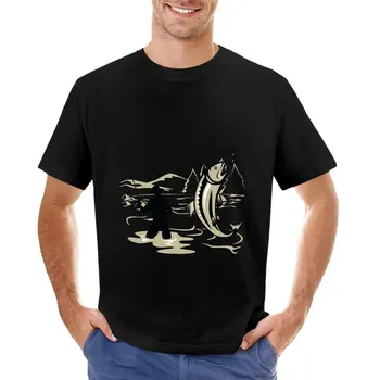 Férfi Horgászni Póló, egyedi pólók aranyos ruhát férfi hosszú ujjú póló