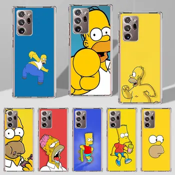 Homer Simpson család Fedél Samsung Galaxy Note 20 Ultra 5G 8 10 Plusz 9 TPU Puha Telefon Esetében Lökhárító S22 S23 S20 S21 FE Caso