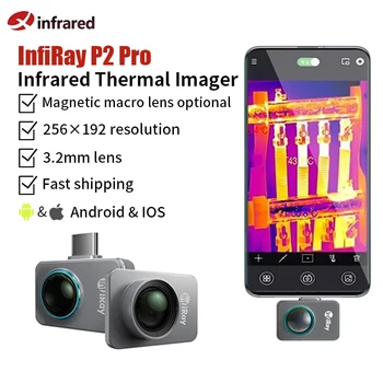 Infiray P2 Pro hőkamera a Telefon Kamera Thermals PCB Áramkör Ipari Teszt padlófűtés Cső hőkamera