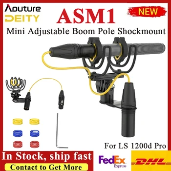 Istenség ASM1 Mini Állítható Bumm Pole Shockmount Csúszó Állítható Felfüggesztés 1/4