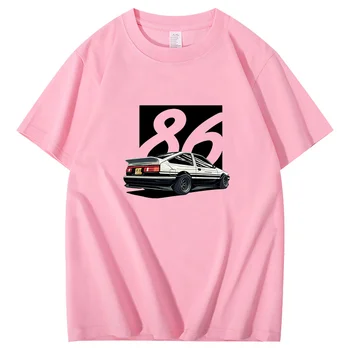Japán Harajuku T-Shirt Túlméretezett HipHop Streetwear ae86 ellen Hachi Roku grafikus póló Japán Tshirt Nyári Férfi ruházat