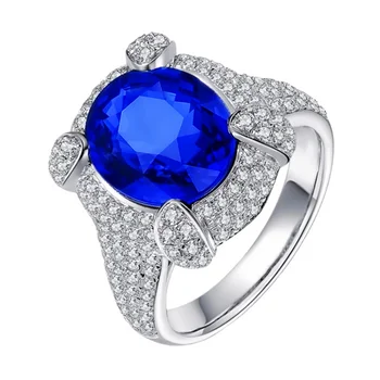 Luxus A Nagy Kristály Tojás Alakú Gyűrű, Férfi Ékszerek Új Érkezés Nők Gyűrű 925 Ezüst Kéz, Kiegészítők, Esküvői A Szerető Ajándék