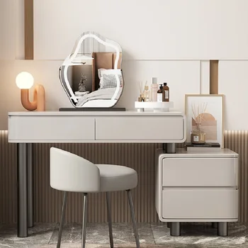 Modern, Világos Luxus Speciális Tervező Szoba Smink Tároló Beépített Szekrény fésülködő Asztal