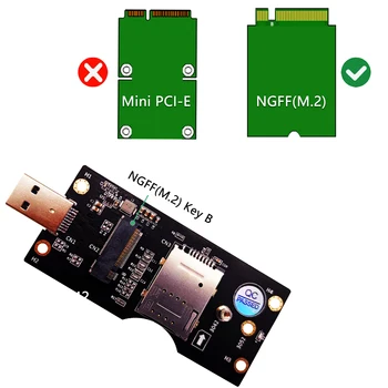 NGFF(M. 2) B Gombot a Kártyát, Hogy az USB 3.0 Adapter SIM-8pin kártyanyílás 3G/4G/5G Modul Támogatja a SIM-8pin Kártya Csatlakozó