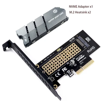 NVMe PCIe M. 2 SSD PCIe 4.0 Adapter Kártya PCI Express X4 M2 Kártya 2230-2280 M. 2 SSD Alumínium Hűtőborda