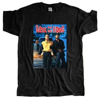 Pamut Tshirt férfi nyári Felsők Király Boyz N the Hood Poszter Unisex Vicces Tshirt Ember Márka T-shirt Nagyobb méret