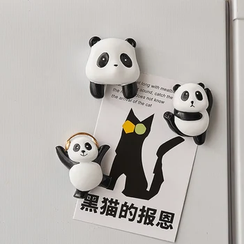 Panda Hűtő Mágnes Aranyos Lakberendezés Állat Mágneses Díszek Szép Hűtőszekrény Dekorációs Matrica, Konyhai Kiegészítők