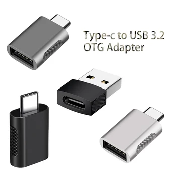 Típus-C-USB3.2 Adapter USB2.0-USB-C 10 gbps adatátviteli Gyors Töltés Mobiltelefon Átalakító Csatlakozók IPhone Xiaomi