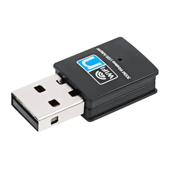 USB 2.0-s WiFi Adapter 300Mbps 2,4 GHz-es 802.11 n/g/b USB Vezeték nélküli Hálózati Adapter