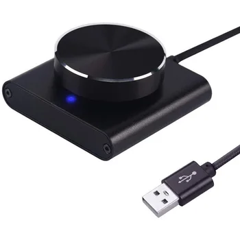 USB-Számítógép Hangerő-szabályozó PC Hangszóró Külső Audio hangerőszabályzó Gomb