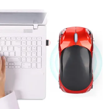 Vezeték nélküli Egér Intelligens Vörös CarShaped Hordozható 2.4 G Játék Egér, USB Vevő az Office Laptop, Számítógép, Tablet forró