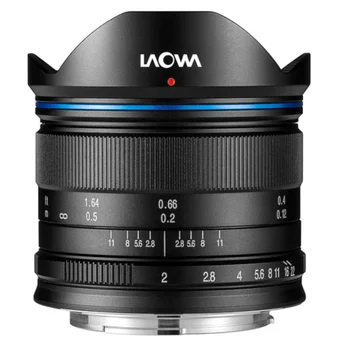 Vénusz Optika Laowa 7.5 mm f/2 MFT Zoom Fényképezőgép Objektív Micro Four Thirds Fekete-Ezüst