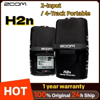 Zoom H2n 2-Bemenet / 4-Nyomon Praktikus Hordozható Hangrögzítő beépített 5-Mic Tömb