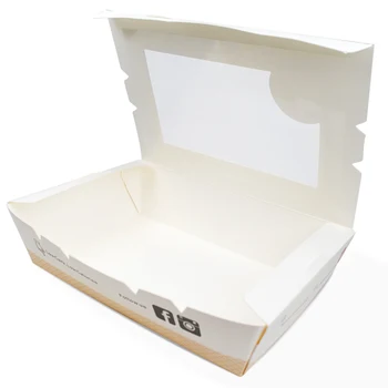 customizd design Nagykereskedelmi Egyéni Élelmiszer Minőségű Papír Csirke Elvenni Papír Doboz doboz Saláta