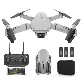 ÚJ E88 Pro Drón Magasság Tartani Wifi FPV RC Összecsukható Quadcopter Széles Látószögű HD-4K Dual Kamera Dron Játékok