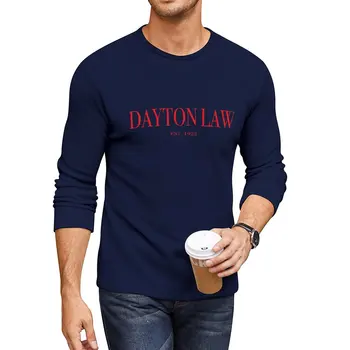 Új Dayton Törvény Hosszú Póló, pulcsi grafikus póló férfi ruházat grafikus póló nagy, magas