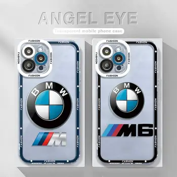 Bmw-M sportkocsi Tiszta Angel Eye tok Samsung Galaxy S21 S22 S20 S10 FE Ultra Megjegyzés 10 Lite Plusz A10 A10s A50 a30-as A20s Borító